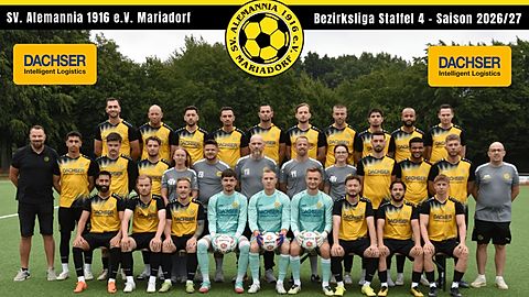 Mannschaftsfoto: Herren - 1. Mannschaft - SV Alemannia Mariadorf - Saison 26/27