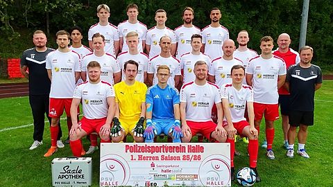 Mannschaftsfoto: Herren - 1. Mannschaft - Polizei SV Halle - Saison 25/26
