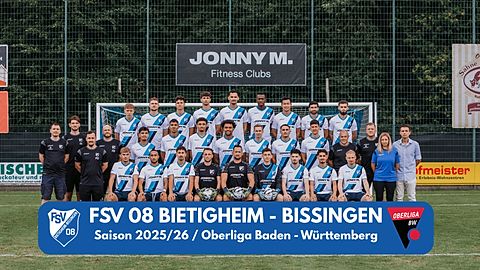 Mannschaftsfoto: Herren - 1. Mannschaft - FSV 08 Bietigheim-Bissingen - Saison 25/26