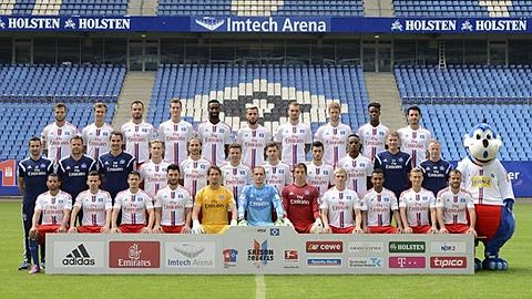 Obere Reihe v.l.: Dennis Diekmeier, Matti Steinmann, Heiko Westermann, Marcell Jansen, Johan Djourou, Valon Behrami, Pierre-Michel Lasogga, Slobodan Rajkovic, Gideon Jung, Gojko Kacar

Mittlere Reihe v.l.: Trainer Joe Zinnbauer, Co-Trainer Patrick Rahmen, Towart-Trainer Stefan Wächter, Lewis Holtby, Petr Jiracek, Nikolai Müller, Philipp Müller, Valmir Nafiu, Cleber Reis, Athletik-Trainer Carsten Schünemann, Athletik-Trainer Markus Günther, Maskottchen Dino Hermann

Untere Reihe v.l.: Ashton Goetz, Zoltan Stieber, Ivo Ilicevic, Tolgay Arslan, René Adler, Jarolsav Drobny, Alexander Brunst, Artjoms Rudnevs, Julian Green, Matthias Ostrzolek, Rafael van der Vaart 

Nicht auf dem Foto: Maximilian Beister