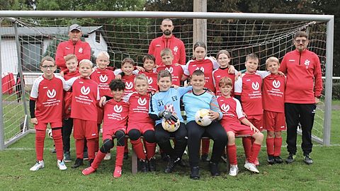 Mannschaftsfoto: E-Jugend (U11) - FSV Rot-Weiss Breitungen - Saison 25/26