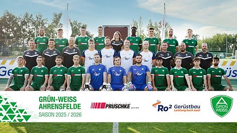 Mannschaftsfoto: Herren - 1. Mannschaft - SV 1908 Grün-Weiss Ahrensfelde - Saison 25/26
