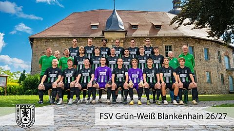 Mannschaftsfoto: Herren - 1. Mannschaft - FSV Grün-Weiß Blankenhain - Saison 26/27