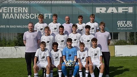 Mannschaftsfoto der B-Junioren des FV Bad Waldsee