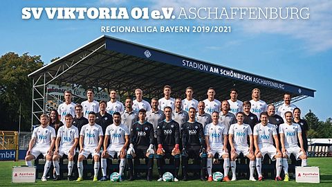 Das offizielle Mannschaftsfoto von Viktoria Aschaffenburg für Teil 2 der Spielzeit 2019/21!