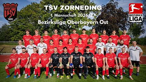 Mannschaftsfoto: Herren - 1. Mannschaft - TSV Zorneding - Saison 26/27