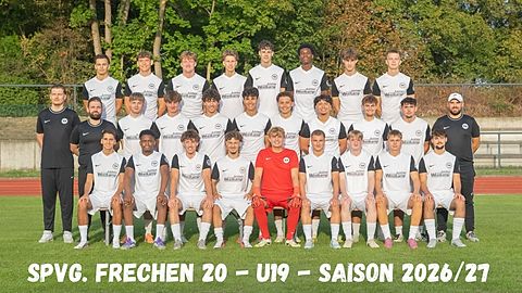 Mannschaftsfoto: A-Jugend (U19) - SpVg Frechen 20 - Saison 26/27