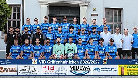 Mannschaftsfoto: Herren - 1. Mannschaft - VfB Gräfenhainichen - Saison 26/27