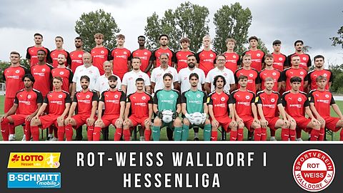 Mannschaftsfoto: Herren - 1. Mannschaft - SV Rot-Weiß Walldorf - Saison 25/26