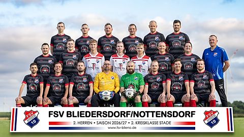 Mannschaftsfoto: Herren - 2. Mannschaft - FSV Bliedersdorf-Nottensdorf - Saison 26/27