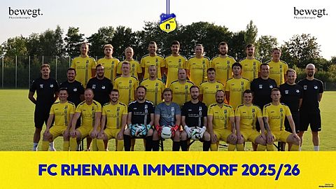 Mannschaftsfoto: Herren - 1. Mannschaft - FC Rhenania Immendorf - Saison 25/26