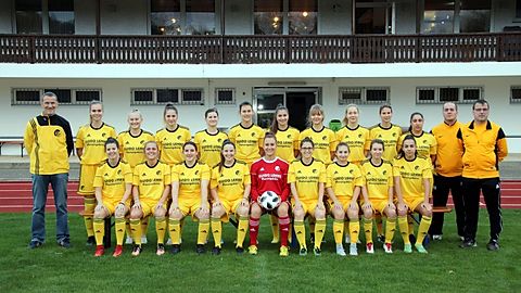 v.R.v.l. Lara Lena Siegmann, Carolin Maier, Lucia Papadopoulou, Deborah Mees, Nadja Lemke, Magdalena Lais, Katharina Franz, Nadine Dercho, Emma Taylor. 
h.R.v.l Torwart Trainer Guido Lemke, Anna Scheel, Jessica Scholz, Jessica Tschumak, Katja Wynarski, Sandra Lemke, Jana Klucker, Ruth Lämmle, Lisa Schmidt, Jasmin Imhof, Lydia Petraglia Trainer Martin Siegmann, Trainer Martin KLucker