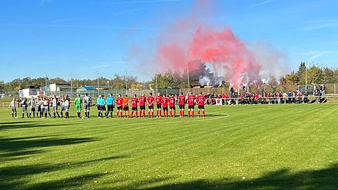 Foto aus dem Derby gegen die SG Blau-Weiß Nudersdorf aus dem Jahr 2021