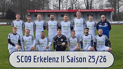 Mannschaftsfoto: Herren - 2. Mannschaft - SC Erkelenz - Saison 25/26