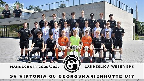Mannschaftsfoto: B-Jugend (U17) - SV Viktoria 08 Georgsmarienhütte - Saison Herbst 26