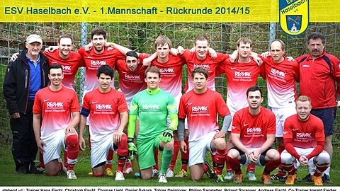 Mannschaftsfoto 1. Mannschaft - Rückrunde 2014/15