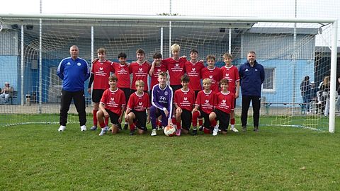 Mannschaftsfoto: C-Jugend (U15) - FSV Rot-Weiss Breitungen - Saison 25/26