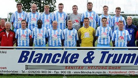 Mannschaftsfoto SV Gr.Santersleben 1924 Landesklasse St.II Saison 2015/16