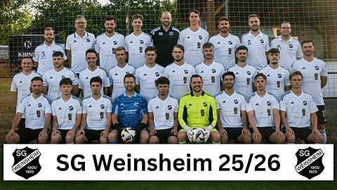 Mannschaftsfoto: Herren - 1. Mannschaft - SG 1905/20 Weinsheim - Saison 25/26