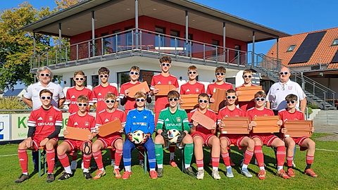 B-Jugend - Werbung für Trikotsponsor