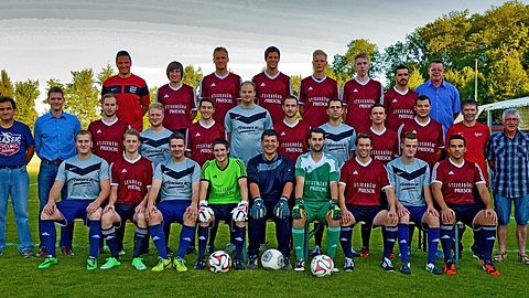 Hinten von links:  Spielausschuß Adrian Potsch, Matthias Engelmann, Dominik Vetter, Andreas Knapp, Nicolai Hackmayer, Marvin Rothmeier, Erhan Kara, Sportvorstand Johannes Vetter.
Mitte von links: Spielausschußvorsitzender Alex da Rocha, erster Vorsitzender Uwe Sailer, Steffen Christoph, Christoph Demel, Ralf Holzwarth, Simon Wollanka, Patrick Muth, Christopher Nickel, Sascha Pisot, Rene Gillardon, Trainer Michael Breitenberger, Zweiter Vorsitzender Jürgen Schlauch.
Vorne von links: Robin Wörns, Dennis Barther, Manuel Dietz, Marvin Engelmann, Nico Gillardon, Christoph Helker, Timo Breitenberger, Jonas Markheiser, Ruben Fernandes
Foto: Lörz / www.kraichgausport.de