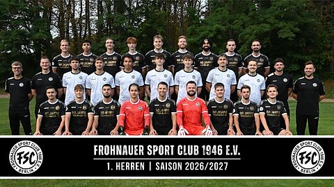 Mannschaftsfoto: Herren - 1. Mannschaft - Frohnauer SC 1946 - Saison 26/27
