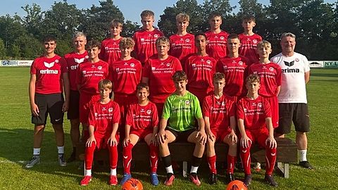 Mannschaftsfoto: C-Jugend (U15) - FV Eintracht Niesky - Saison 25/26