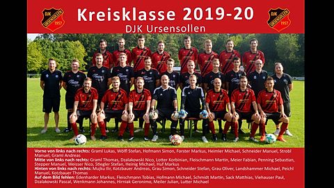 1. Mannschaft der DJK Ursensollen in der Kreisklasse - Saison 2019/2020