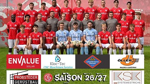 Mannschaftsfoto: Herren - 1. Mannschaft - 1. FC Passau - Saison 26/27