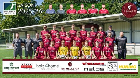 Obere Reihe v. li.: Dennis Greiff, Laurens Osterhold, Tommy Claushallmann, Jannik Pantke, Jan Lehmkuhl-Hübner, Dominik Seeberg, Roman 
Pletnev und Torwart-Trainer Stephan Quatmann   Mittlere Reihe v. li.: Trainer Christoffer von Rekowski, Physiotherapeut Marco Bredenförder, 
Betreuer Niklas Tiedemann, Lasse Horstmann, Jonas Strehl, Jakob Brakmann, Til Specht, Marian Radtke, Nico Tesch, Captain Julian Ahrens und 
Stadionsprecher Stephan Dettmann   Untere Reihe v. li.: Paul Plückebaum, Mika Winkel, Fabrice Esders, Nils Radke, Claudio Sechelmann, 
Maurice Poerschke und Alessandro Marques   Eingeklinkt v. li.: Team-Manager Tobias Brockmeyer, Betreuer Jan Brockmeyer, René Heitkamp, 
Dustin Jung, Lars Martinetz und Oliver Went
