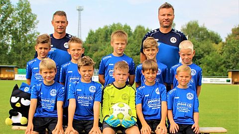 Hintere Reihe von links: Marco Müller (Trainer), Matthias Stoy (Trainer)
Mittlere Reihe von links: Jan Wilke, Jakob Cwiklinski, Hardi Hoffmann, Jannis Kutzner, Ole Buder
Vordere Reihe von links: Clemens Müller, Oliver Chagas Stoy, Vico Benecke, Julius Schellack, Luca Jurtz
Es fehlen: Adrian Lehmann, Jarod Figueiredo