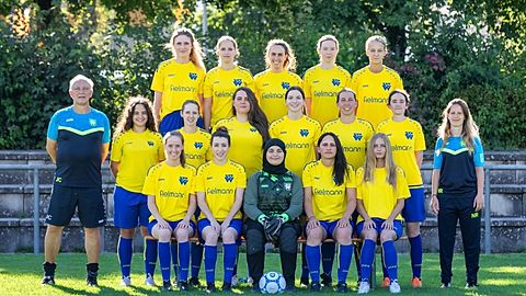 Hinten, von links: Larissa Mohr, Sabrina Riedmüller, Larissa Ege, Luca Gebert, Dina Mircic.

Mitte, von links: Trainer Jens Carstensen, Habiba Abouelala, Elisabeth Baur, Patrycja Anna Dudzic, Annette Gebert, Michaela Stöckl, Annika Gils, Trainerin Nadine Riedmüller.

Vorne, von links: Lea Bräuer, Nadine Steinmayer, Hadir Abouelala, Funda Erdogan, Viktoria Porchatschow.

Es fehlen: Natascha Schmid, Johanna Fink, Verena Lootz, Melissa Demir, Lara Osswald, Laura Roeck, Katharina Wojciechowski.