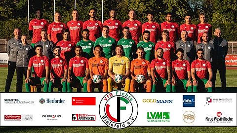 Die 1. Mannschaft des VfB Fichte Bielefeld in der Saison 2020/2021