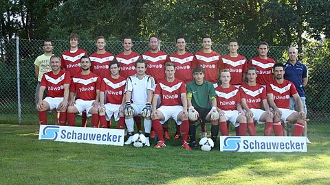 Obere Reihe von links: Christian Bucher, Hannes Schlenk, Timo Kammerer, Marcel Bischof, Andreas Widmann, Christian Neuhauser, Andre Walcher, Marius Kern, Daniel Duckek, Spielleiter Oliver Rack.

Untere Reihe von links: Spieler-Trainer Sven Biberacher, Andreas Zechel, Philip Neumann, Marco Kasack, Benjamin Kollmetz, Kevin Engelmann, Harald Berg, Nico Bühler, Bernhard Neuhauser.

Es fehlen: Markus Rauscher, Tobias Dolpp, Jochen Schlenk und Simon Straub.