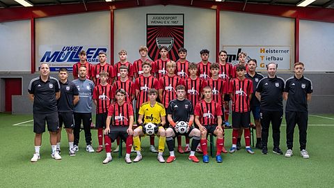 Mannschaftsfoto: B-Jugend (U17) - Jugendsport Wenau - Saison 25/26