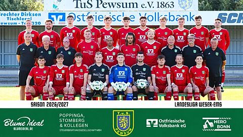 Mannschaftsfoto: Herren - 1. Mannschaft - TuS Pewsum - Saison 26/27