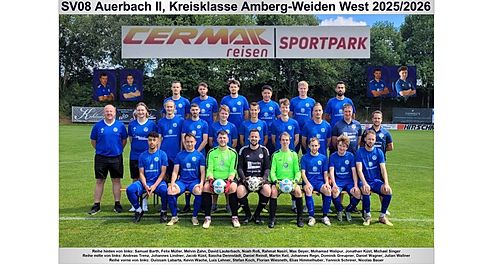 Mannschaftsfoto: Herren - 2. Mannschaft - SV 08 Auerbach - Saison 25/26
