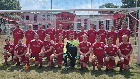 hinten: Babben, Lehmann, Bergmann, Pohl, Wolf, Tischer, Mann, Kirschke, B. Frankus, P. Frankus, F. Lichtenberger
vorn: Lange, Peukert, Krüger, Bannach, Bahn-Bernsee, Kmiecik, Gottschalk, Buhlert, Hartnick