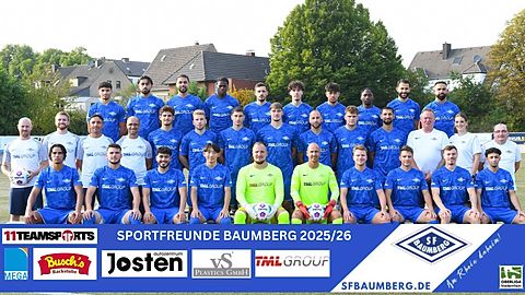 Mannschaftsfoto: Herren - 1. Mannschaft - Sportfreunde Baumberg - Saison 25/26