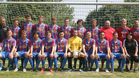 st.v.l. Trainer K.Akolk, M.Gaukstern, A.Tobler, M.Weiss, C.Lehmann,M.Holzheu, D.Tobler, S.Glatz, Abtl. M.Schimpl, B.Hübschke, M.Schmalholz,
si.v.l. B.Tobler, T.Glatz, F.Tobler, T.Simmerle, S.Scheitzeneder, A.Fuchs, D.Graf, D.Kusche, P.Schmalholz, Betreuerin C.Peatzold