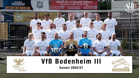 Mannschaftsfoto: Herren - 3. Mannschaft - VfB Bodenheim - Saison 26/27