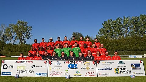 Vordere Reihe, von l. nach r.: Tarek NOUIDRA, Kader BOURTAL, El-Hassane MBARKI, Damien GREGORINI (Torwarttrainer), Sébastien MAZURIER (Co-Trainer), Eric BRECKLER (Sportdirektor), Dinis DE SOUSA (Trainer), Geoffrey Beutin (Fitnesstrainer), Sullivan MACIEUX (Masseur), Johnny AMADEI, Filipe MACEDO, Paul BOSSI

Mittlere Reihe, von l. nach r.: Clayton DE SOUSA MOREIRA, Lélé MENDES, Julian CARACCIOLO, Hugo RODRIGUES, Teddy DA SILVA, Dzemil HUSOVIC, Lamine FALL, Billy BERNARD, Tom LATERZA

Hintere Reihe, von l. nach r.: Alex SEMEDO, Faissal SERHAOUI, Daryl MYRE, Amdy KONTE, Eddire MOKRANI, SOARES ROSA Brandon, Bilal EL AMRAOUI, Anasse BEKHALED, Alessandro ALUNNI

Es fehlen: Emmanuel ANQUIBOU, Max BLOM, Stelvio DA CRUZ, Kevin RUPPERT, Dany DE SOUSA, Ayoub EL GUERRAB, Robin DUMINY (Physiotherapeut)