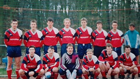 Stehend von links: Tobias Göttner, Björn Heitbrink, Oliver Fuss, Thorsten Seuberth, Jürgen Ax, Matthias Nitsche, Rainer Völker & Thomas Finow.
Sitzend von links: Thorsten Mohr, Joachim Müller, Stefan Müller, Dirk Eisenmann, Markus Playter & Kai Kirchner