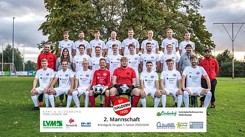 Vordere Reihe von links nach rechts: Leo Gissing, Lars Kalwey, Luca Karczewski, Dominik Szostak, Günter te Baay, Philipp Rackel, Dustin Juttner, Michel Schöttler.
Mittlere Reihe von links nach rechts: Co-Trainer Philipp Theyssen, Betreuerin Lisa Freihoff, Christian Zimmermann, Jesse Haferkamp, Ole Brinkmann, Hendrik Oostendorp, Andreas Wilmsen, Lars Tenhagen, Betreuer Marco Stevens, Trainer Florian Fischer.
Hintere Reihe von links nach rechts: spielender Co-Trainer Mathias Meurs, Jan Lütkemeier, Henning Diebels, Thomas Hartung, Dominik Bittcher, Fabian Gertsen, Marvin Bittcher.
Es fehlen: Co-Trainer Stephan Albus, Torwart-Trainer Luca Pollmann, Betreuer Martin Heister, Ben Druschel, Dominik Schacht, Julius Otten, Malte Kohlrausch, Andreas Kosel, Nils Brinkmann, Sebastian Ostendorf, Patrick Melcher, Andreas Keim, Moritz Buhl, Torben Arendsen, Markus van den Boom, Johannes Köppl.