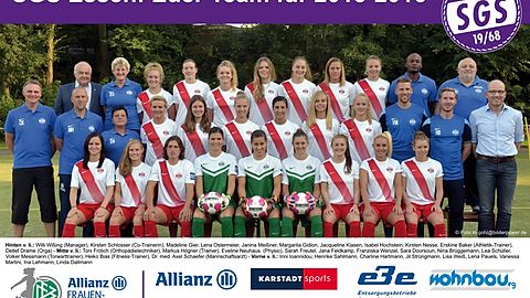 Hinten v. li.: Madeline Gier, Lena Ostermeier, Janina Meißner, Margarita Gidion, Jacqueline Klasen, Isabel Hochstein, Kirsten Nesse
Mitte v. li.: Sarah Freutel, Jana Feldkamp, Franziska Wenzel, Sara Doorsoun, Nina Brüggemann, Lea Schüller
Vorne v. li.: Irini Ioannidou, Henrike Sahlmann, Charline Hartmann, Jil Strüngmann, Lisa Weiß, Lena Pauels, Vanessa Martini, Ina Lehmann, Linda Dallmann