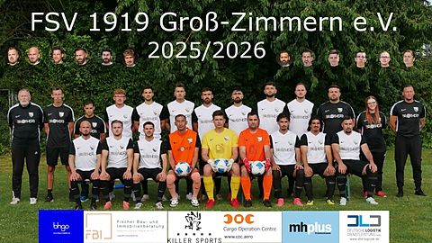 Mannschaftsfoto: Herren - 1. Mannschaft - FSV Groß-Zimmern - Saison 25/26