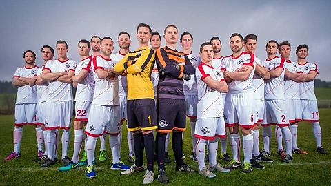 v.l.n.r Heiko Rilling, Philipp Sauter, Timo Missenhardt, Tobias Maier, Dennis Lenuweit, Ekrem Mjekici, Marcel Sauter, Heiko Richter, Marius Missenhardt, Lukas Scholz, Dominik Sauter, Leo Bühler, Marco Pöckl, Mannfred Leuter, Gunnar Trommer, Peter Menniger, Benjamin Mähr, Simon Sonntag