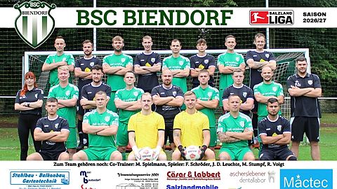 Mannschaftsfoto: Herren - 1. Mannschaft - BSC Biendorf - Saison 26/27