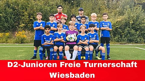 Mannschaftsfoto: D-Jugend (U13) II - Freie Turnerschaft Wiesbaden - Saison 25/26