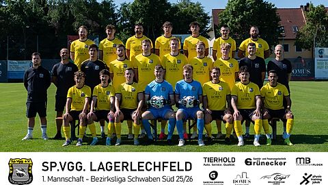 Mannschaftsfoto: Herren - 1. Mannschaft - SpVgg Lagerlechfeld - Saison 25/26